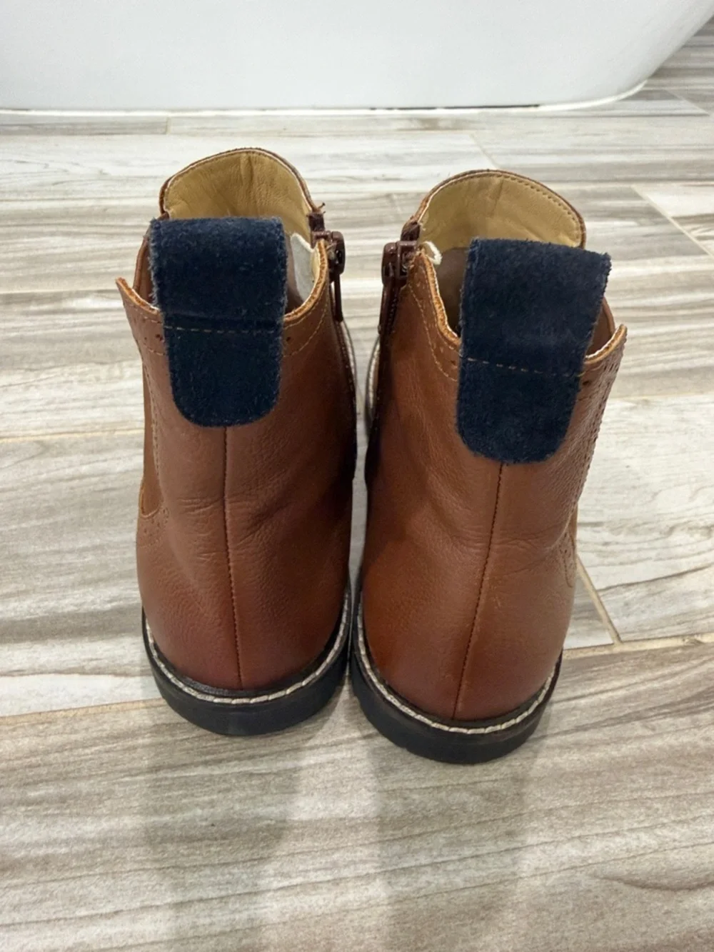 Mini Boden Brown leather ankle boots